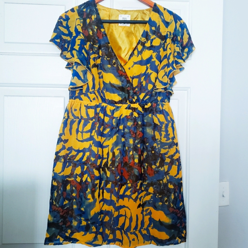Mac + Jac V-Neck Short Dress. EUC.